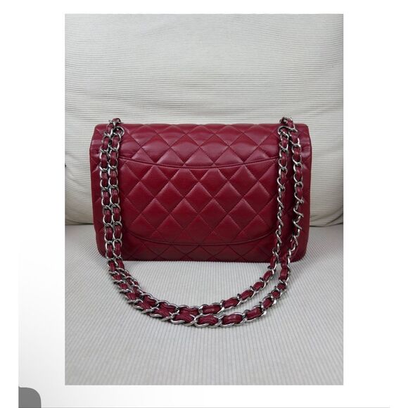 Chanel Jumbo Double Flap Bag Leather Red - Picture 16 of 16